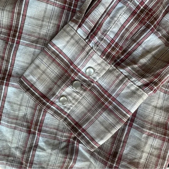 Wrangler Men's Casual Long Sleeve Plaid Shirt - Picture 5 of 7